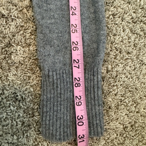 Lands’ End Grey Wool Blend Turtleneck Knit Sweater - Picture 7 of 8